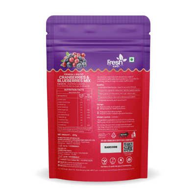 CRANBERRIES & BLUEBERRIES MIX (200G)