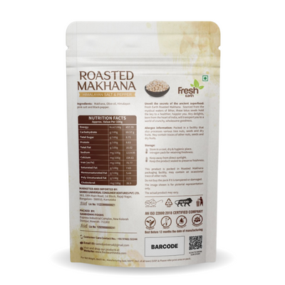 ROASTED MAKHANA WITH HIMALAYAN SALT & PEPPER (50G)